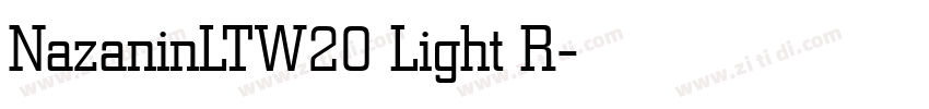 NazaninLTW20 Light R字体转换